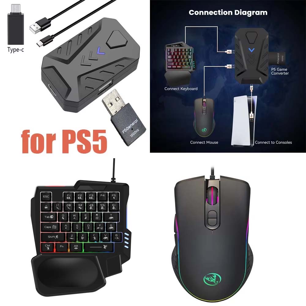 Gaming Console Buttons - Convertitore USB Type-C per tastiera e