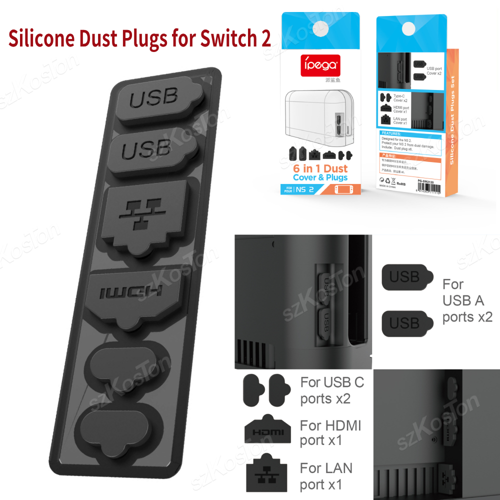Gaming Console Buttons - Set di Tappi Antipolvere in Silicone