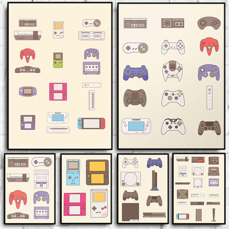 Poster su Tela dell'Evoluzione - Gaming Console In recensione e prezzo